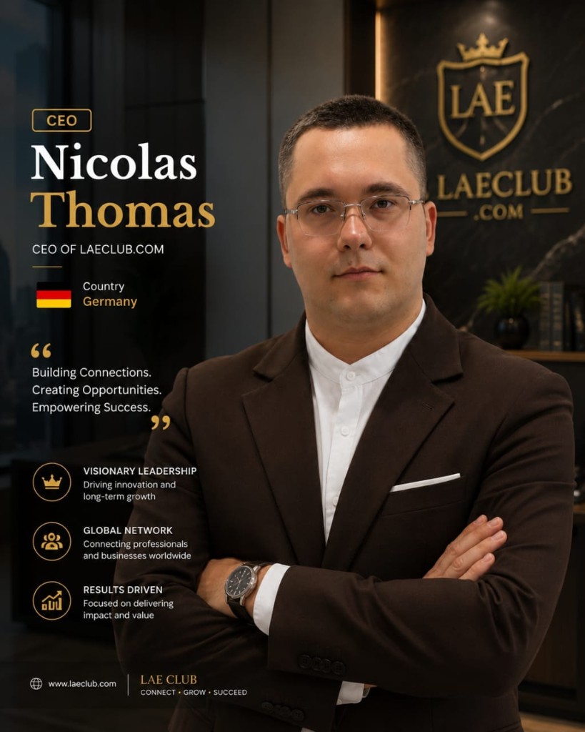 Nicolas Thomas — Chief Executive Officer
